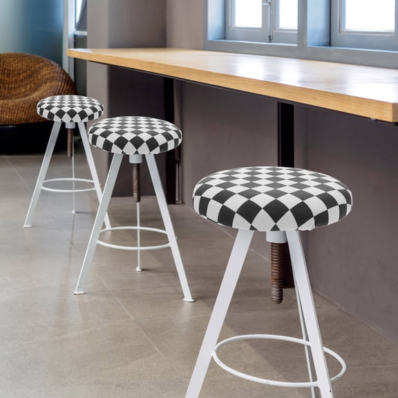 Amosfun Round Stool Panel PU Seat Replacement for Bar Stool Comfortable Home Use