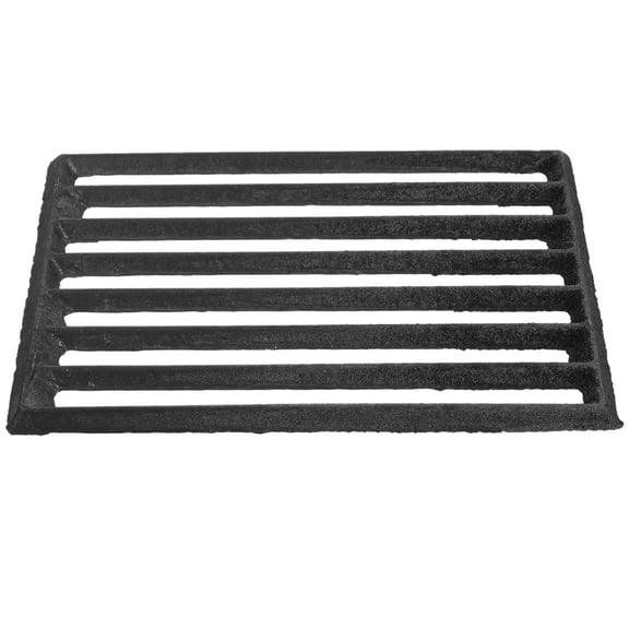 Amosfun Plated Silver Fireplace Fire Grate Metal Durable Wood Stove Grate for Efficient Burning