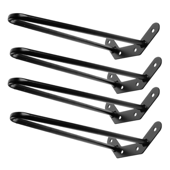 Amosfun Lightweight Black Metal Table Legs - Perfect for DIY Projects 4Pcs