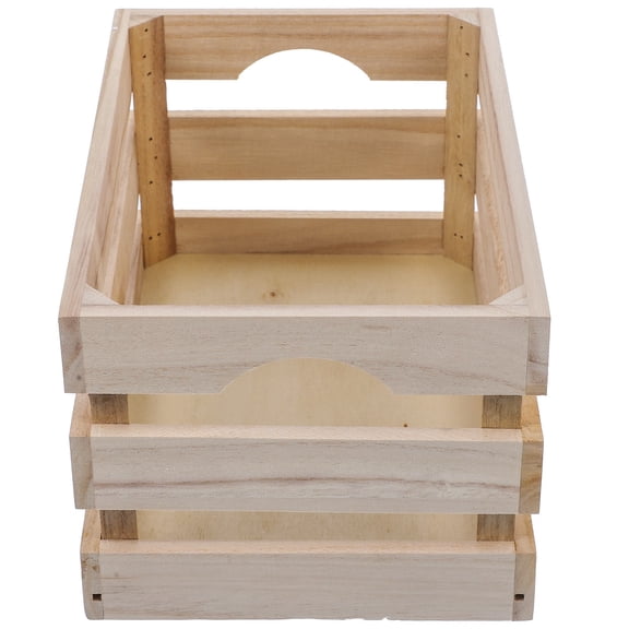 Amosfun Vintage Basket Storage Baskets Bamboo for Office Organization 1Pcs