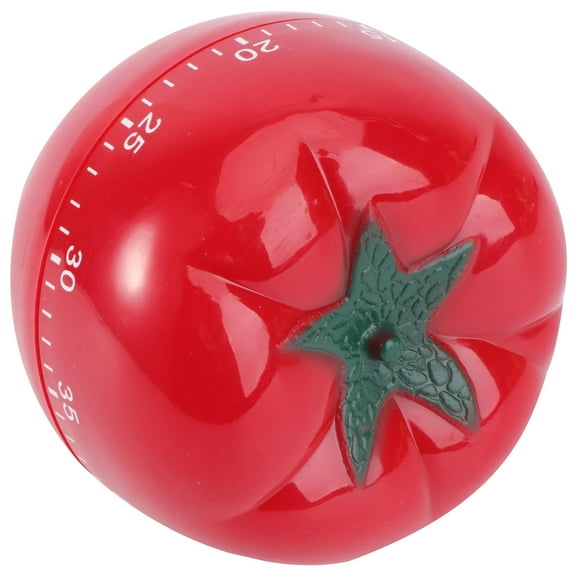 Amosfun Kitchen Timer Tomato Shape Red Plastic 1Set