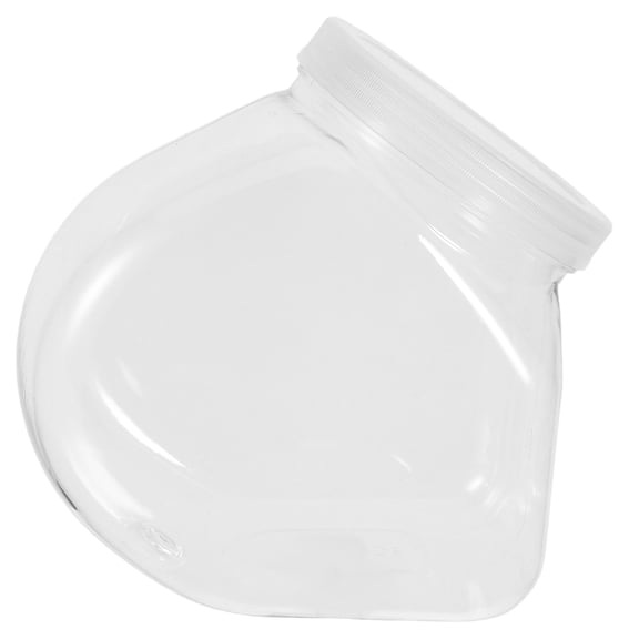 Amosfun Versatile Transparent Plastic Bottle for Home Use with Easy Pour Slanted Mouth