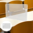 Shield Simple Transparent Amosfun Transparent Sneeze Guard Panel for Desk - Easy to Install ...