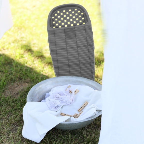 Amosfun Plastic Washboard for Laundry - Efficient Hand Washing Board with Space-Saving Hanging Design for Household Use