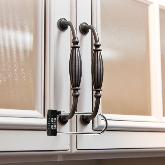 Amosfun U Shaped Password Lock Hanging Lock with 5 Digit Combination for Secure Locking