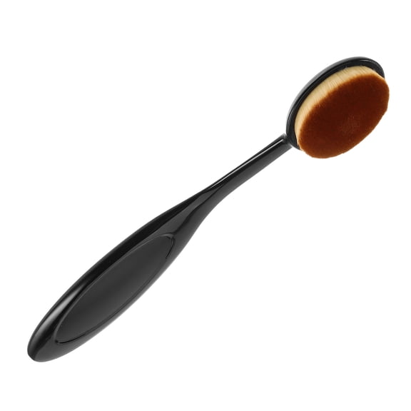 Amosfun Makeup Brush for Face and Cheeks Foundation Brush Black Faux Fiber 1Pcs