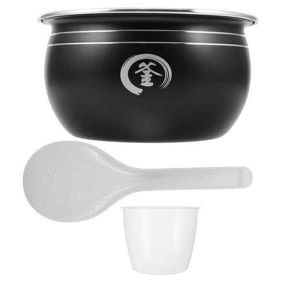 Amosfun Universal Rice Cooker Inner Pot 3 Liter Nonstick Aluminum Alloy Pot for Versatile Cooking