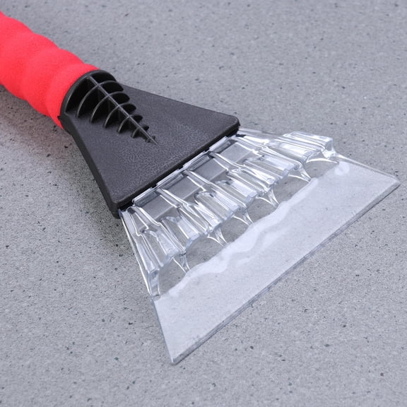 Amosfun Vehicle Snow Brush Snow Cleaner Tool Red for Drivers and Car Owners 1Pcs