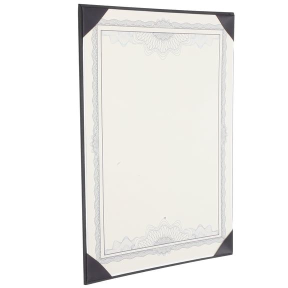 Amosfun Versatile Black Diploma Cover Made from Silk Cloth and Paper to Protect Graduation Diplomas
