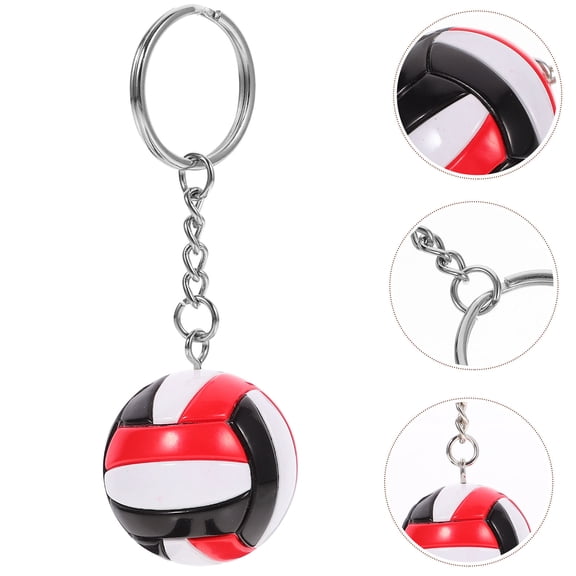 Amosfun Volleyball Keychain Ornament - Portable Sports Fan Accessory, Decorative and Practical Volleyball-Themed Key Holder