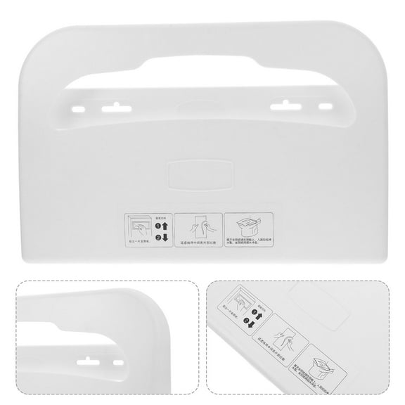 Amosfun Sturdy Plastic Toilet Seat Cover Dispenser with Antislip Bottom for Home