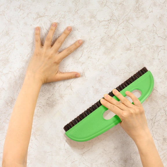 Amosfun Wallpaper Construction Tool Brush with Thick Horse Hair and Comfortable Handle Green