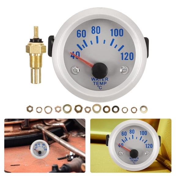 Amosfun Engine Temp Gauge Water Temperature Indicator Assorted Color 1Set For Car