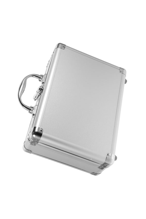 Aluminum Alloy Briefcase with Handle for Outdoor Tool Storage and Scratch-Resistant
