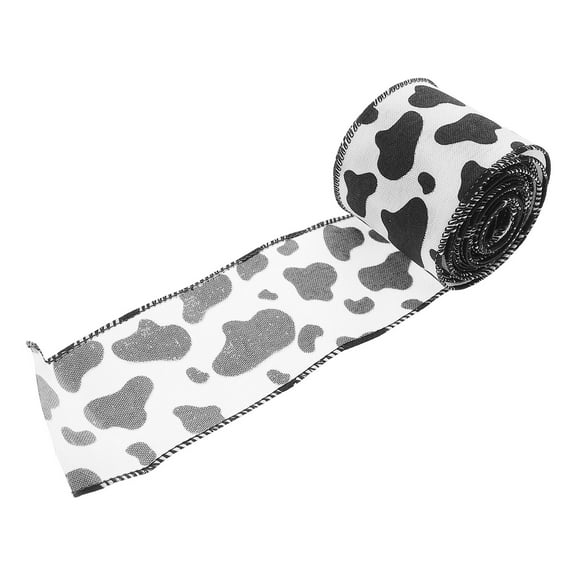 Amosfun Western Style Polyester Fabric Ribbon for Crafts, 1 Roll Multi-Use Decorative Ribbon