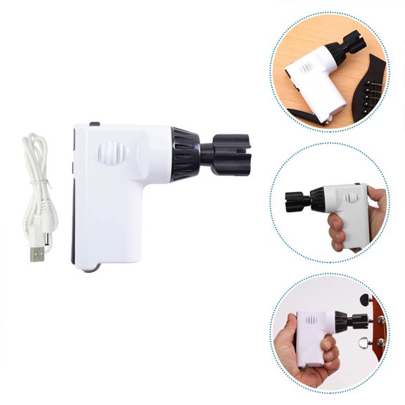 Amosfun White Multifunctional String Winding Tool for Guitar and Other Stringed Instruments