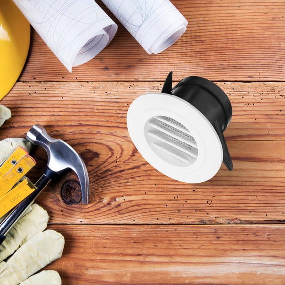 Amosfun White Plastic Round Cover, Ventilation Grille, 1 Set for Home and Office Use