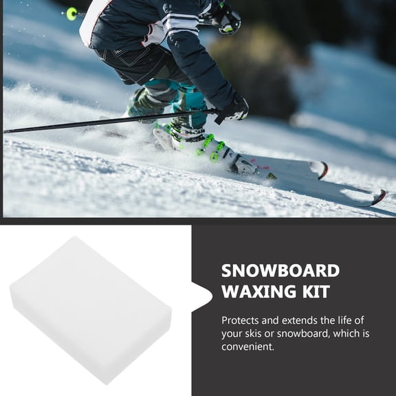 Amosfun White Protective Ski Wax for Snowboard and Skateboard Sliding Performance and Boosts Speed