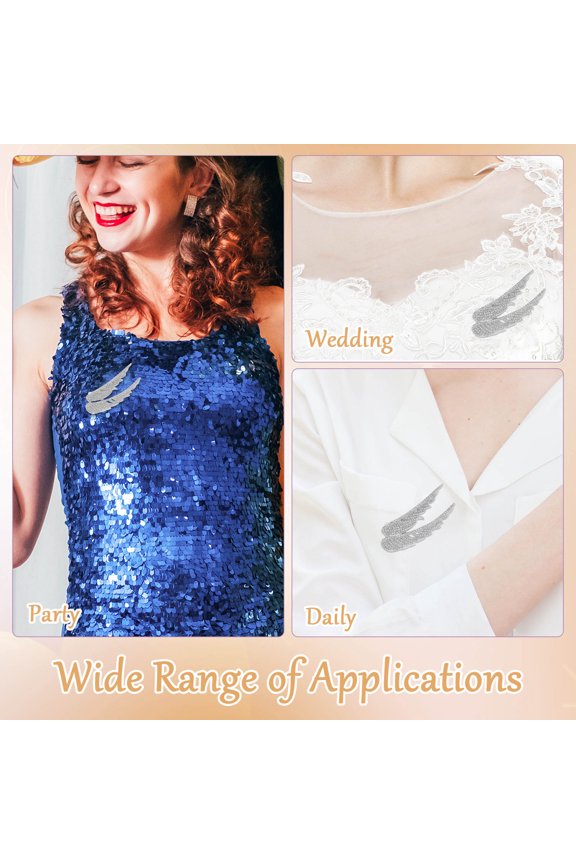 Wings Shape Brooch Pin Metal Brooch with Antislip Feature for Versatile Clothing Decoration