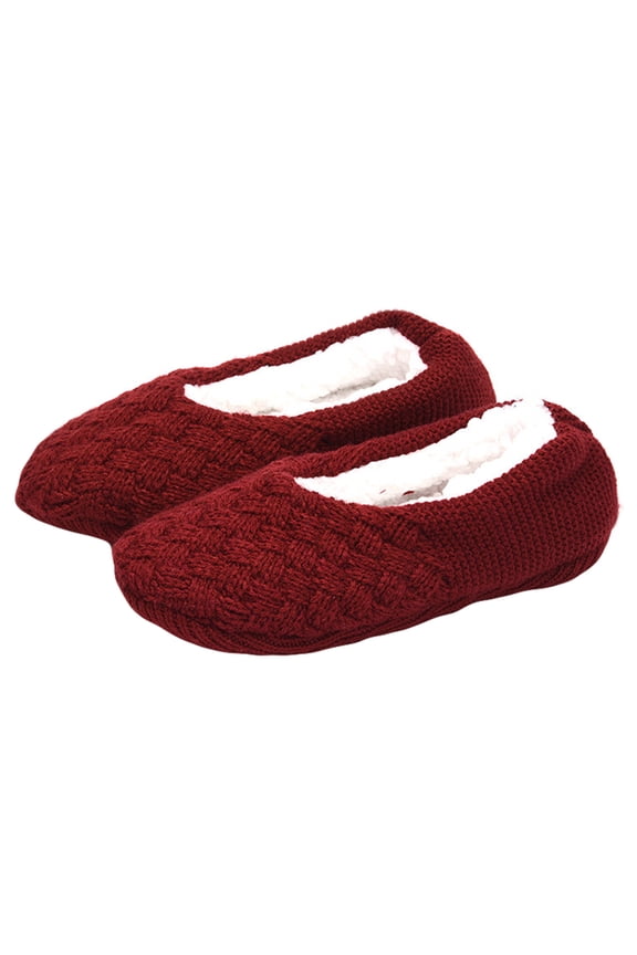 Slipper Socks For Women Red Winter Use 1 Pair