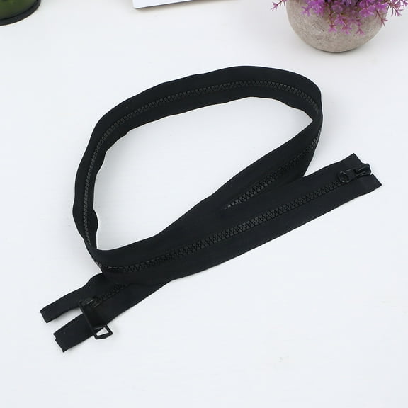 Amosfun Black Sewing Zipper Double Open Down Zipper for Clothes Bags and Sewing Crafts