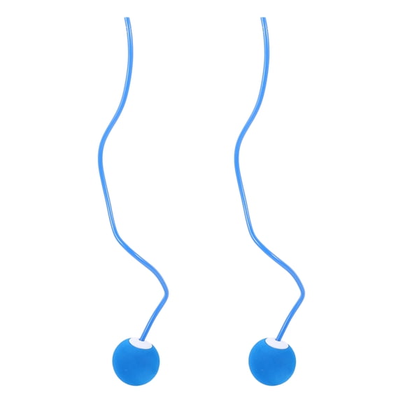 Amosfun 1Pair Blue Skipping Rope Replacement Ball with Integrated Jump Counter