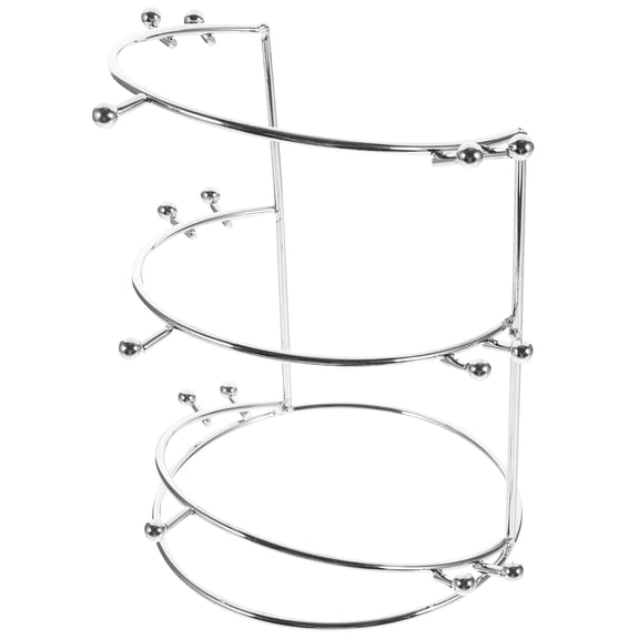 Amosfun Bridal Accessories Crown Display Rack Silver Metal 1Pcs