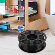 Amosfun PETG 3D Printer Filament, Black Color, Smooth , Easy Printing Material for Home Projects