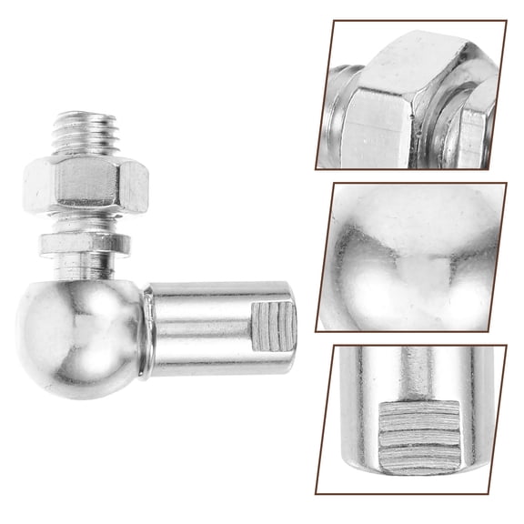 Amosfun joint link Tie Rod End Part Carbon Steel 1Set Automotive Parts