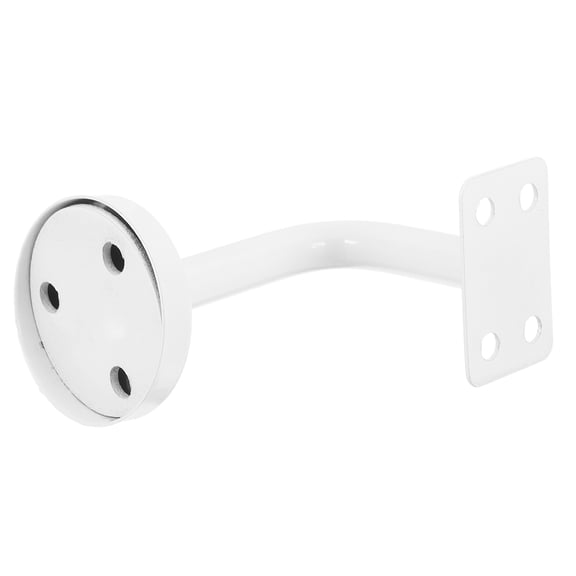 Amosfun Heavy Duty White Staircase Handrail Brackets Wall Mounted Rail Supports for Indoor and Outdoor Use