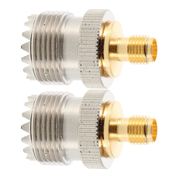 Amosfun uhfk coaxial plug Coaxial Adapter Plastic Multi for Interphone Connection 2pcs