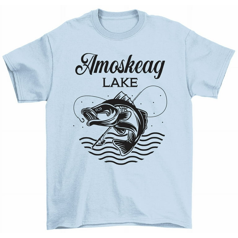 Amoskeag Lake T-Shirt Fisherman Fishing Lover Gift Tees
