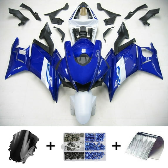 Amotopart Injection Mold Fairing Fit for Yamaha YZF-R3 R25 2019-2021 New Painted Kit ABS Plastic Motorcycle Bodywork Aftermarket