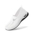 thumbnail image 1 of Amou Women's Woven Orthopedic Breathable Soft Shoes - 2024 New -on Diabetic Walking Shoes Wide Width, Foam Shoes Hands Free Orthopedic Stretch for Women Arch Support, 1 of 1