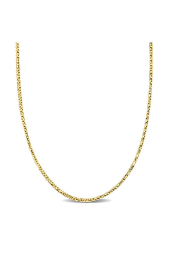 1.85mm Franco Link Chain Necklace in 10k Yellow Gold- 18 in
