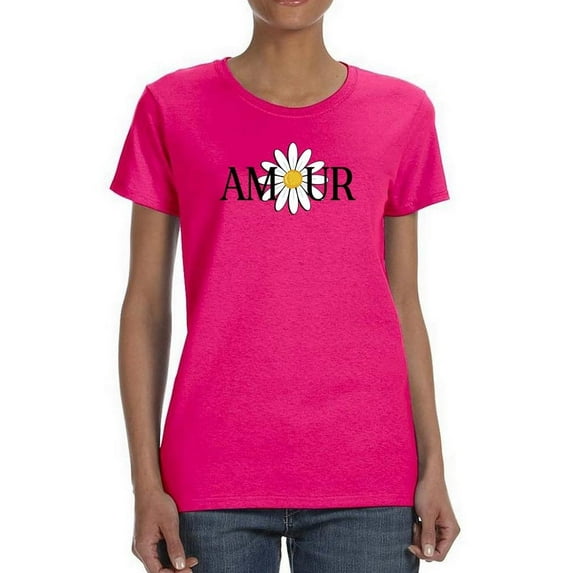 Amour Yellow Daisy T-Shirt Women -Image by Shutterstock, Female XX-Large