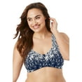 thumbnail image 1 of Amoureuse Women's Plus Size Embroidered Wireless Back-Close Bra, 1 of 5