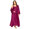 thumbnail image 1 of Amoureuse Plus Size The Luxe Satin Long Peignoir Set, 1 of 6