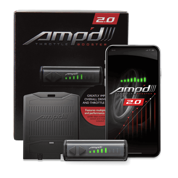 Amp'D 18854-2 Throttle Booster 2.0 with Bluetooth Switch Fits select: 2005-2010 FORD F150, 2006-2010 FORD FUSION