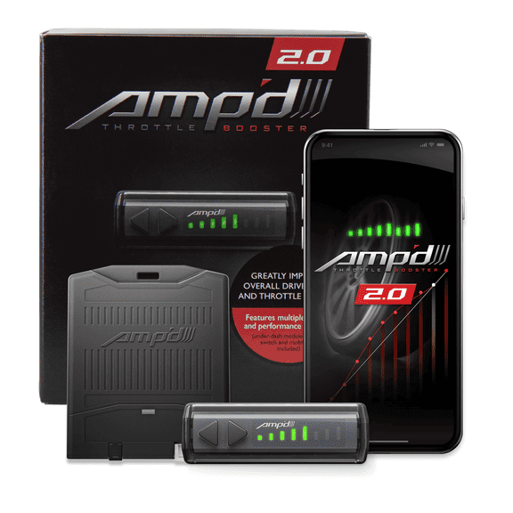 Amp'D 18854-D2 Throttle Booster 2.0 with Bluetooth Switch Fits select: 2005-2010 FORD F250, 2005-2010 FORD F350