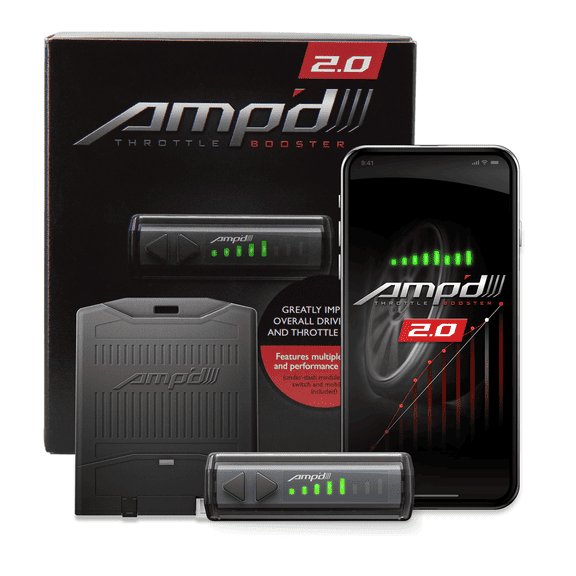Amp'D 48868-JT2 Throttle Booster 2.0 with Bluetooth Switch Fits select: 2020 JEEP WRANGLER, 2020 JEEP GLADIATOR