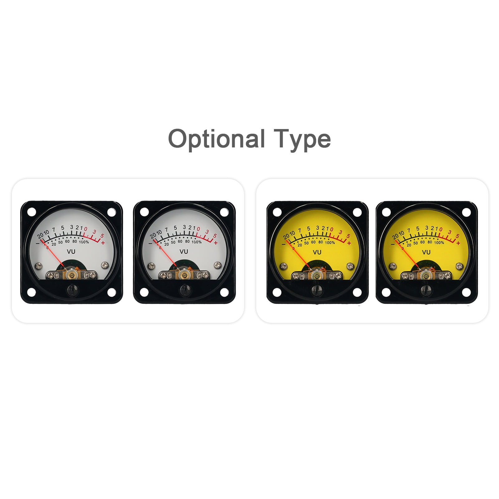Amp VU Meter 2 Pcs Power Amplifier Portable DB Meter High VU Meter With ...