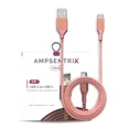 thumbnail image 1 of AmpSentrix - 3 Ft USB Type C To USB Type A Cable (Infinity) (Pink), 1 of 4