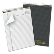 Ampad 20-813 Gold Fibre Wirebound Project Notes Pad, Project Notes Format, Gray Cover, White Paper, 8.5 X 11.75, 70 Sheets