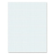 Ampad 20lb Quadrille Pad w/4 Squares/Inch, Ltr, White, 1 50-Sheet Pad