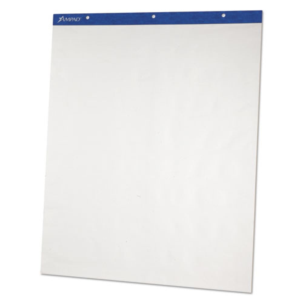 27 in. x 34 in. Flip Charts - Unruled, White (50 Sheets/Pad, 2 Pads/Carton)
