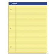 Ampad Double Sheets Pad, Legal/Wide, 8 1/2 x 11 3/4, Canary, 100 Sheets -TOP20243