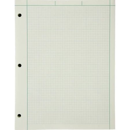 Ampad Engineering Computation Pad - 200 Sheets - Both Side Ruling Surface - Ruled Margin - 15 lb Basis Weight - Letter - 8 1/2" x 11" - Green Tint Paper - Chipboard Backing - | Bundle of 2 Pads