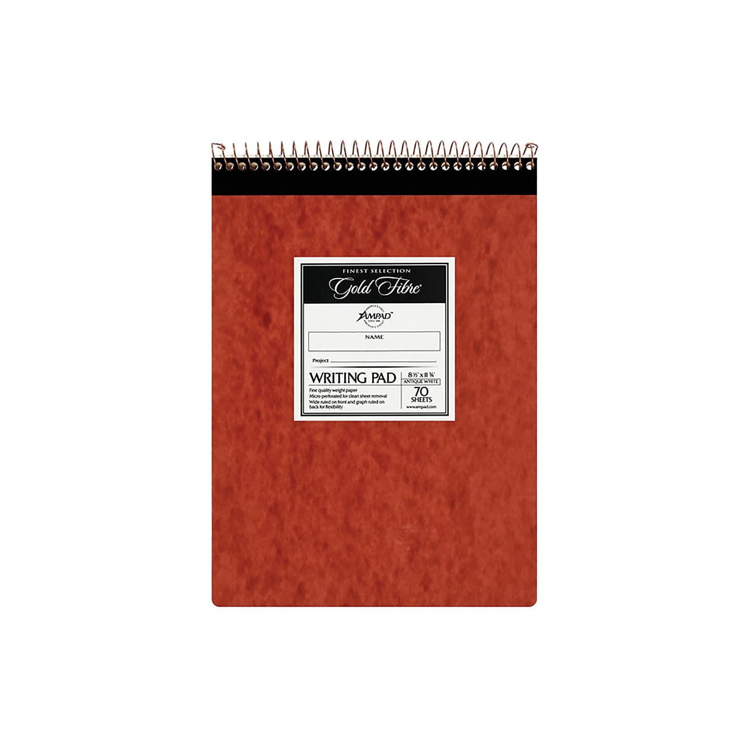Ampad Gold Fibre Retro Wirebound Writing Pad Legal 8 1/2 x 11 3/4 Ivory ...