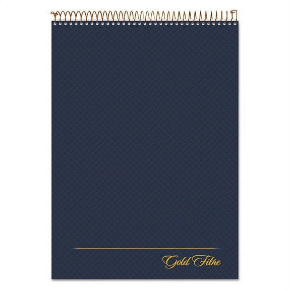 Ampad Gold Fibre Wirebound Writing Pad W- Cover, 1 Subject, Project Notes, Navy Cover, 8.5 X 11.75, 70 Sheets